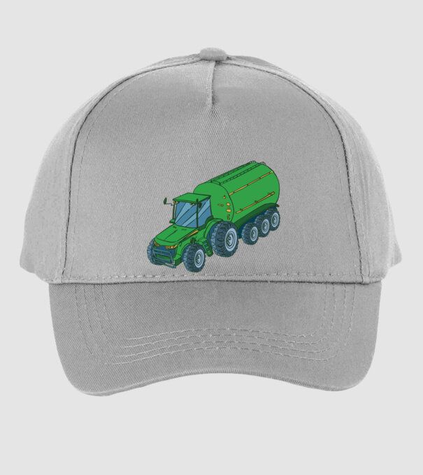 Tractor de recoltare model gri pe tricou