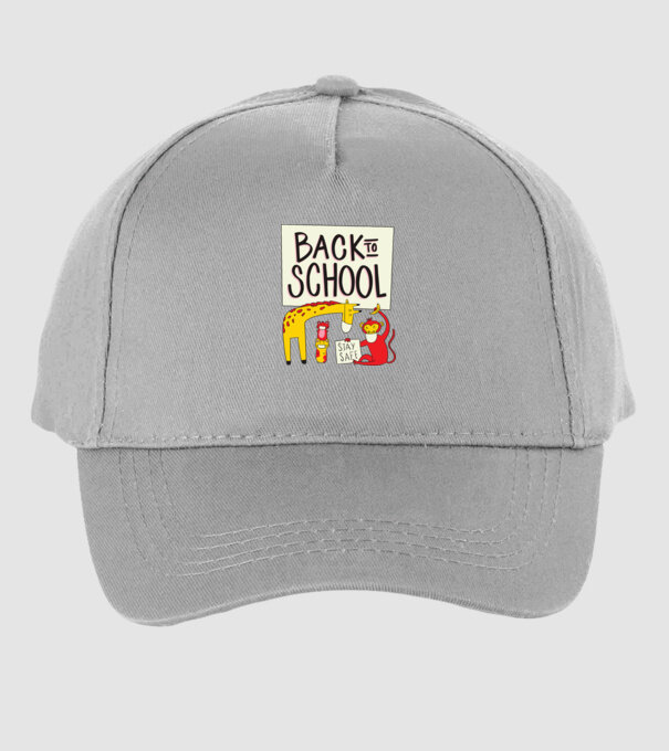 Back To School Animale model gri pe tricou
