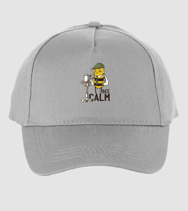 Bee Calm - Fii răbdător Albinuță model gri pe tricou