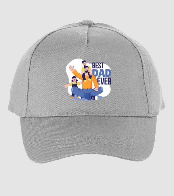 Best Dad ever - Cel mai bun tată model gri pe tricou