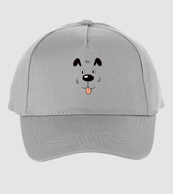 Cap Câine drăguț model gri pe tricou