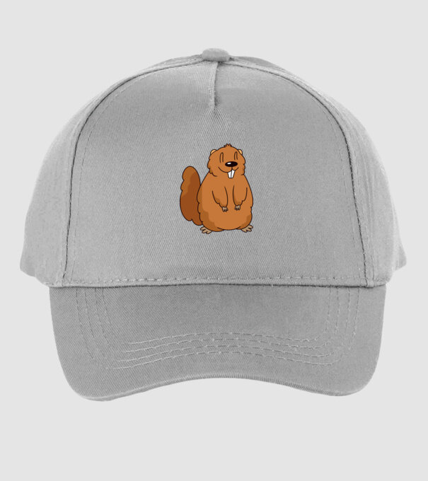 Marmotă drăguță model gri pe tricou