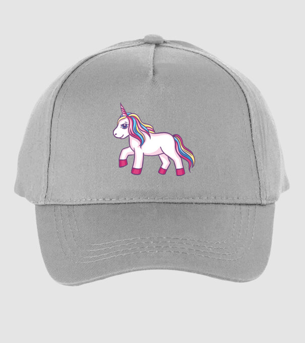 Unicorn drăguț model gri pe tricou
