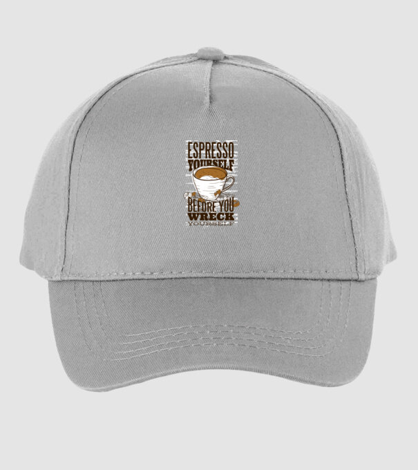 Espresso Yourself cu Cafea model gri pe tricou
