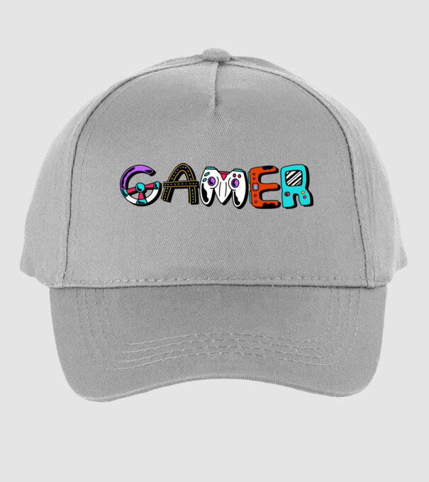 Inscripție Gamer model gri pe tricou