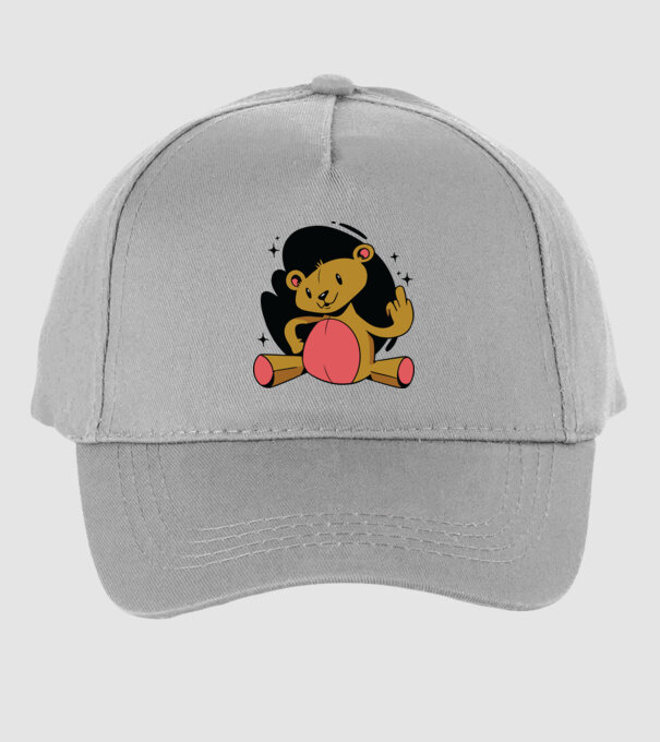 Ursuleț Teddy hain model gri pe tricou