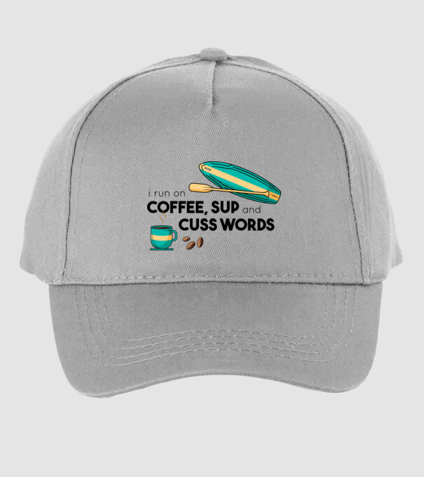 Cafea și SUP model gri pe tricou