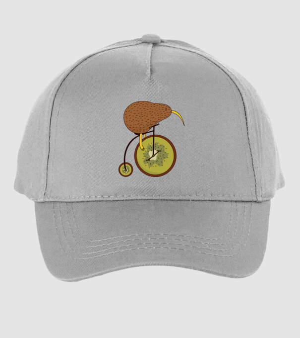 Bicicletă Kiwi model gri pe tricou