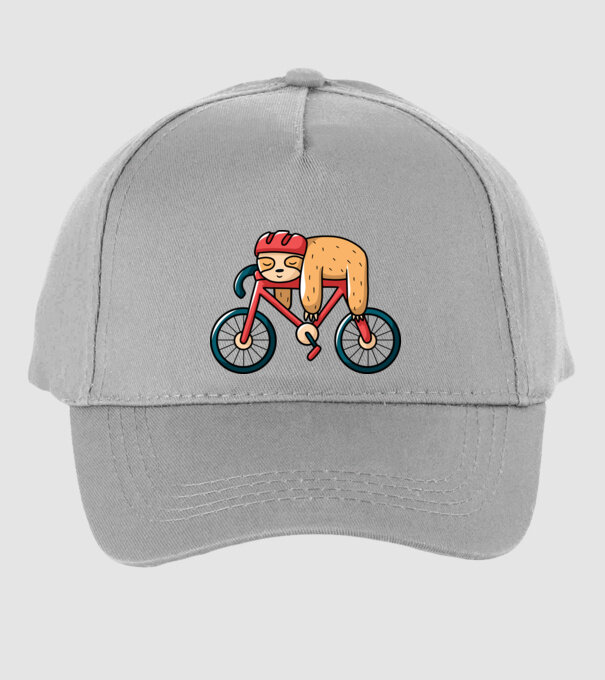 Leneș pe bicicletă model gri pe tricou
