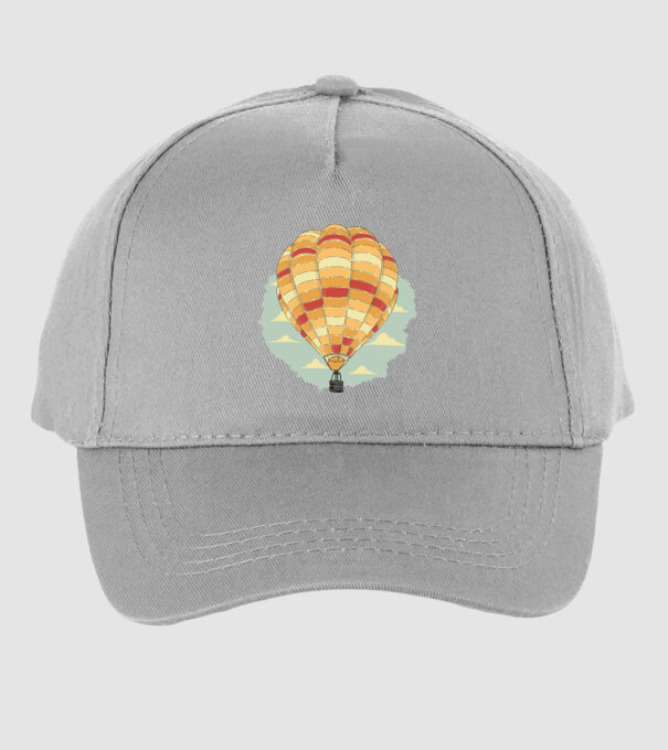 Aerostat model gri pe tricou