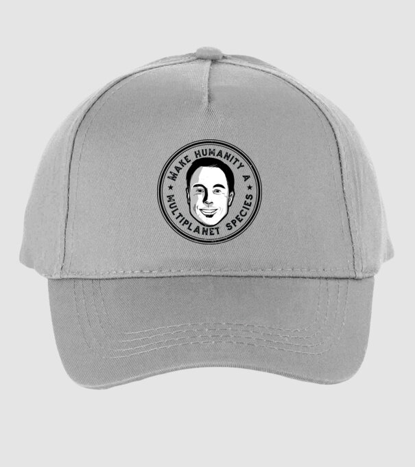Make humanity a Multiplanet species Elon Musk model gri pe tricou