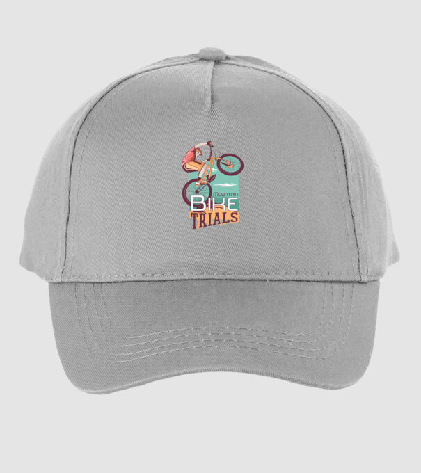 Truc Mountainbike model gri pe tricou