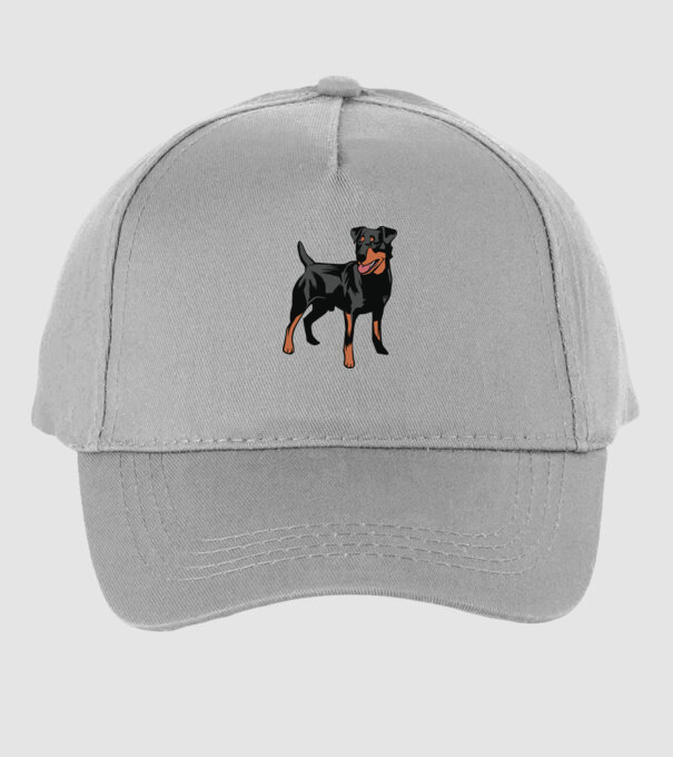 Câine de vânătoare german Terrier model gri pe tricou