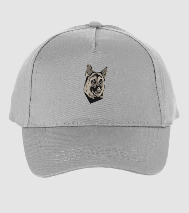 Ciobănesc german cap model gri pe tricou