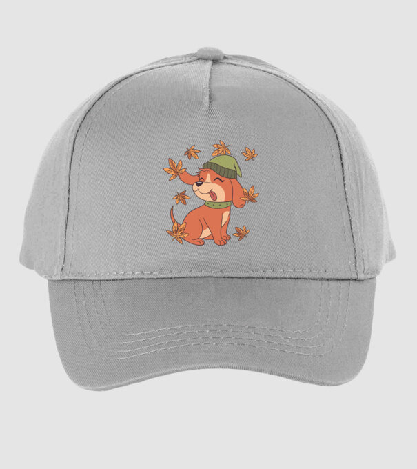 Câine Toamna model gri pe tricou