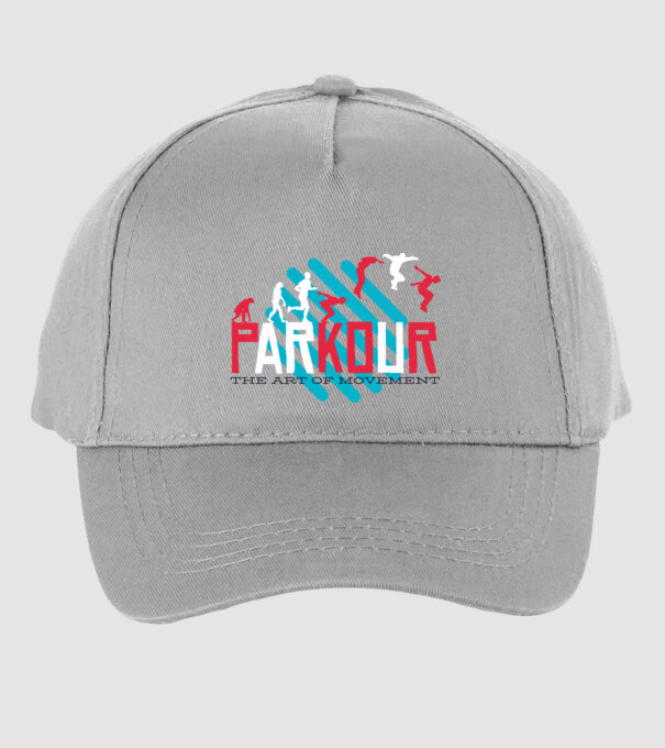 Parkour - Arta mișcării model gri pe tricou