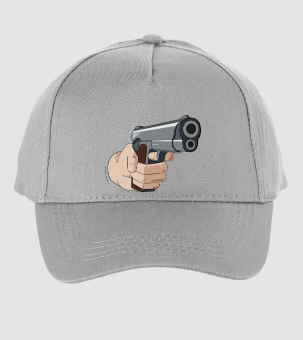 Pistol model gri pe tricou
