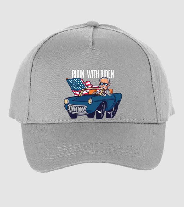 'Ridin'' with Biden - SUA 2020 alegeri' model gri pe tricou
