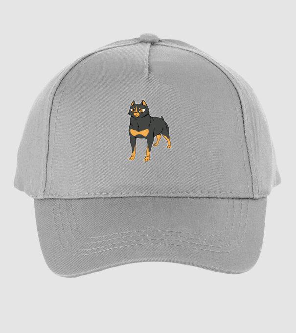Rottweiler pisică model gri pe tricou