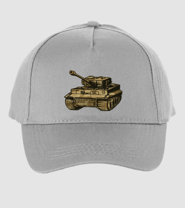 Tanc Mașină de luptă model gri pe tricou