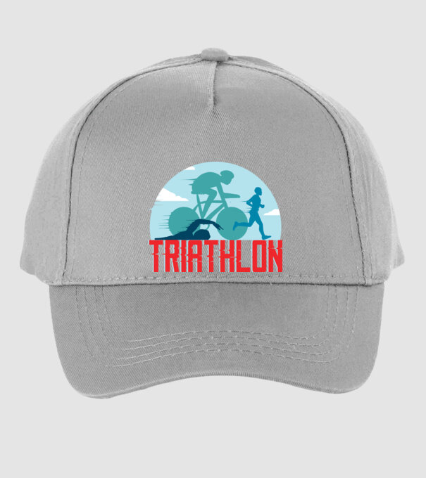 Triatlon Sport model gri pe tricou