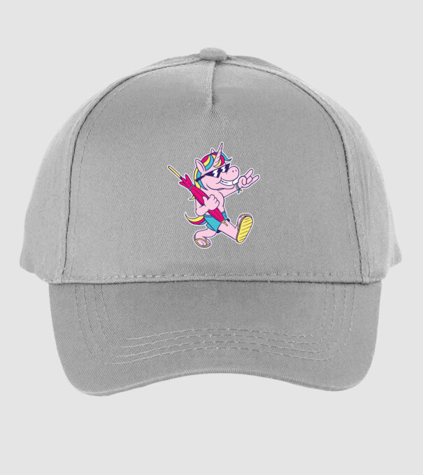 Unicorn În vacanță model gri pe tricou
