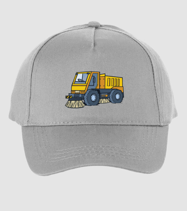 Camion spălare străzi model gri pe tricou