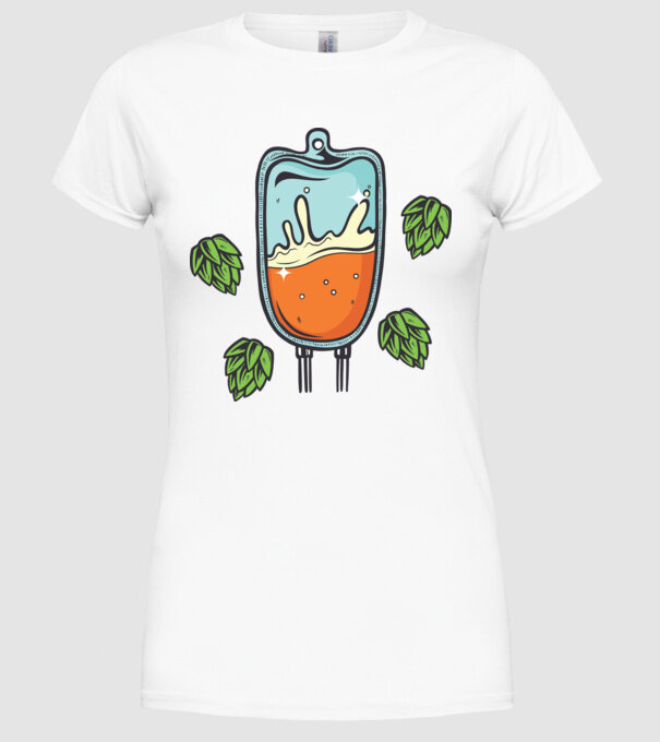 Grupa mea de sânge este IPA model alb pe tricou