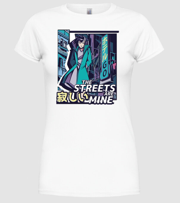 Anime Vaporwave benzi desenate model alb pe tricou