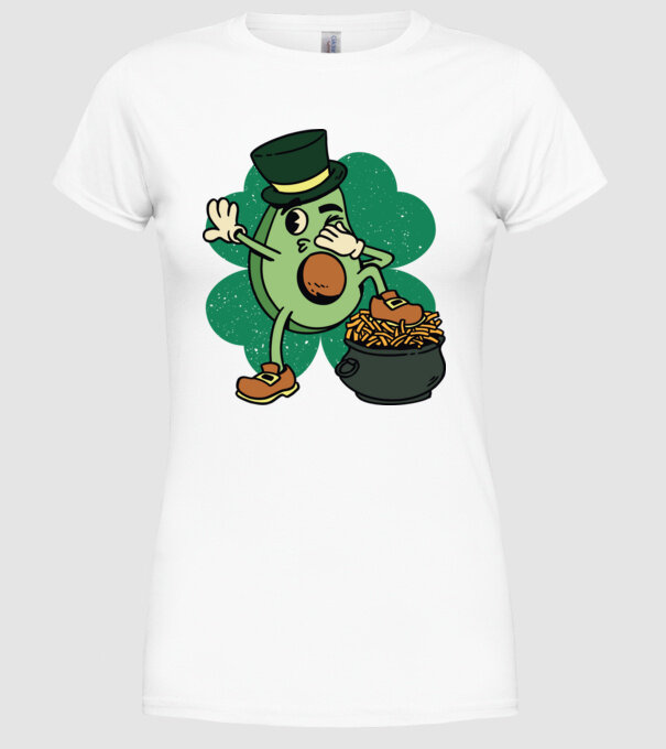Avocado St. Patrick DAB model alb pe tricou