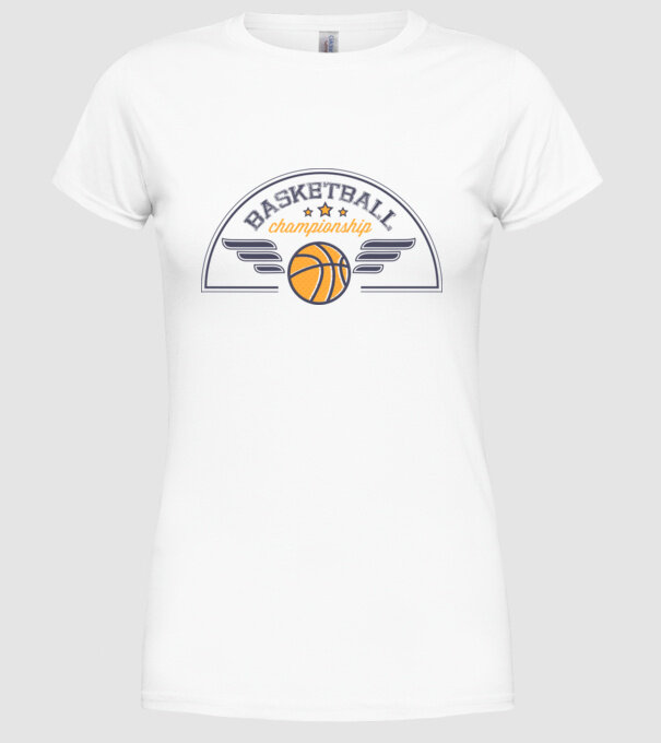 Basketball Championship model alb pe tricou