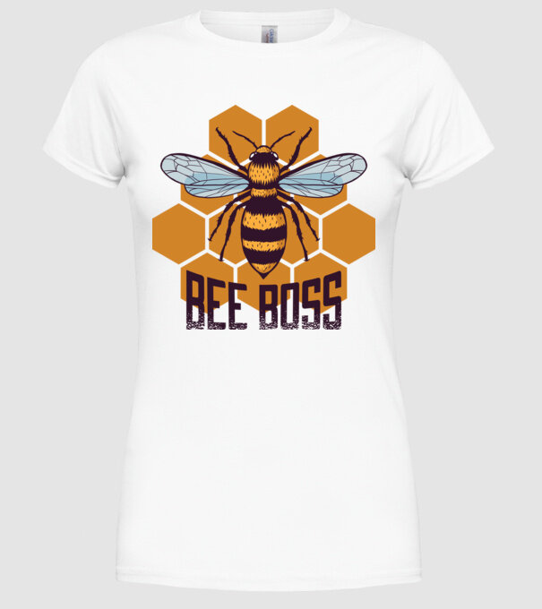 Bee Boss Șef Apicultor model alb pe tricou