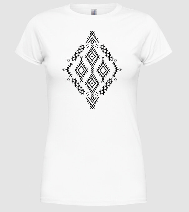 Berbere Symbol model alb pe tricou
