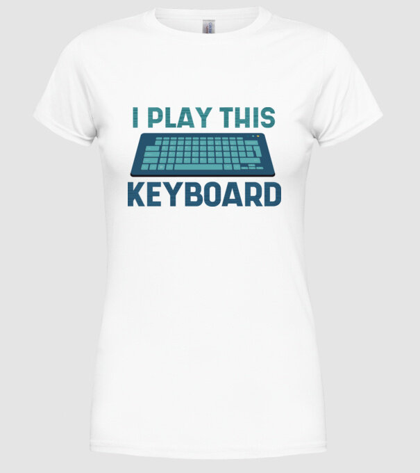 Tastatura Gamer model alb pe tricou