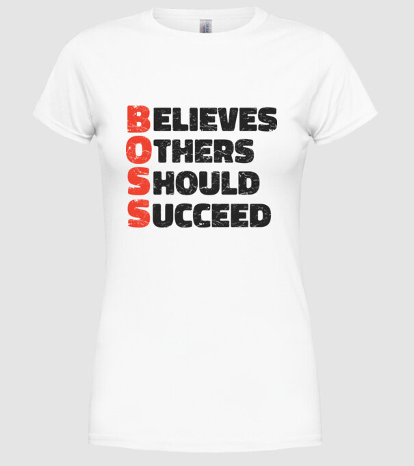 BOSS Șef model alb pe tricou