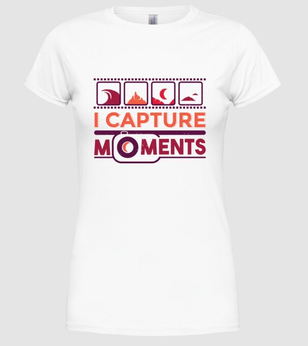 Prind momentele - Fotograf model alb pe tricou
