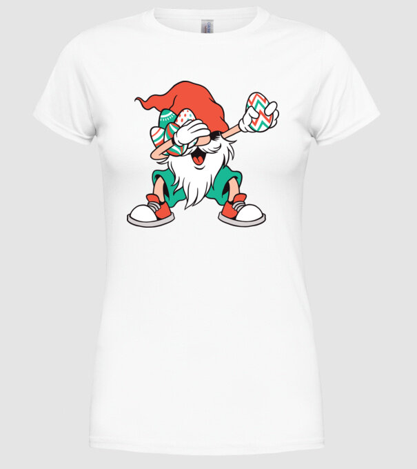 Elf de Paște DAB model alb pe tricou
