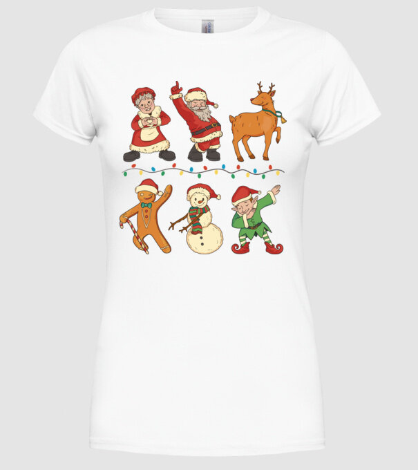 Crăciun DAB model alb pe tricou