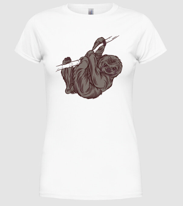 Leneș model alb pe tricou
