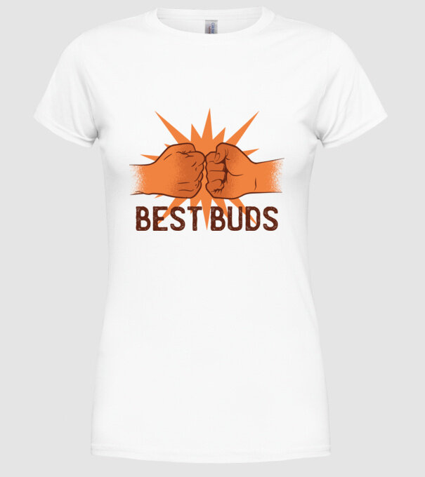 Cei mai buni prieteni model alb pe tricou