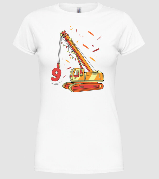 Prindere 9th Birthday model alb pe tricou