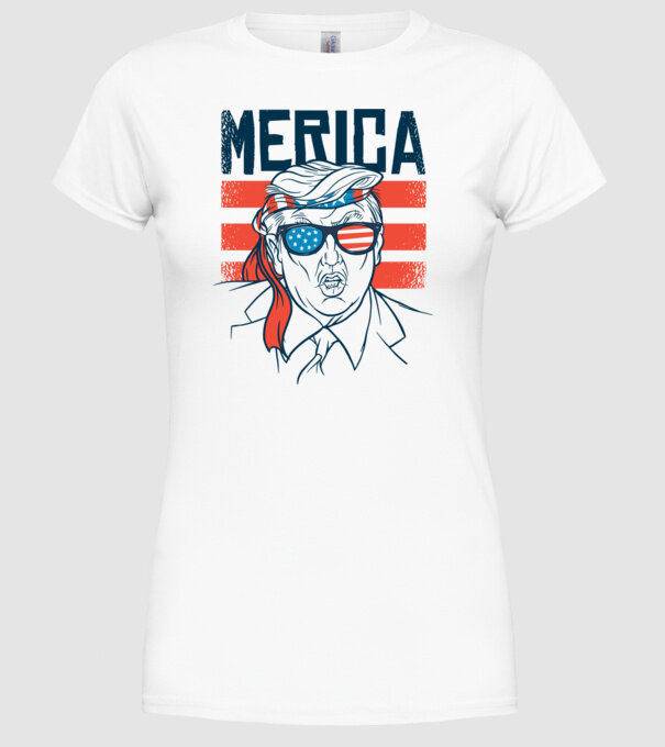 Merica Trump 2020 Usa model alb pe tricou
