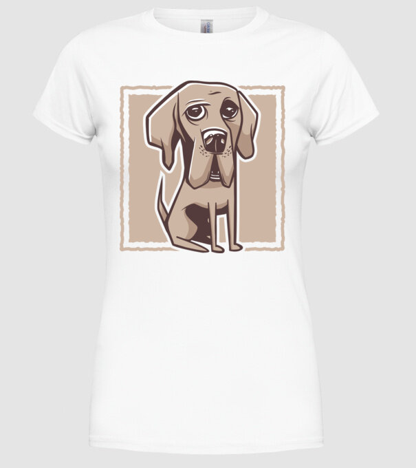 Câine Mastiff german model alb pe tricou