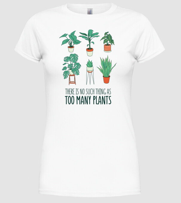 Este imposibil să existe prea multe plante model alb pe tricou