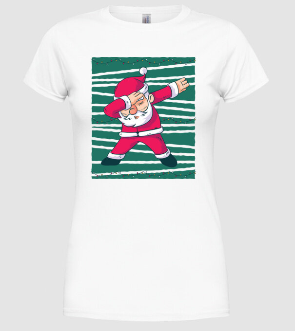 Moș Crăciun DAB Crăciun model alb pe tricou