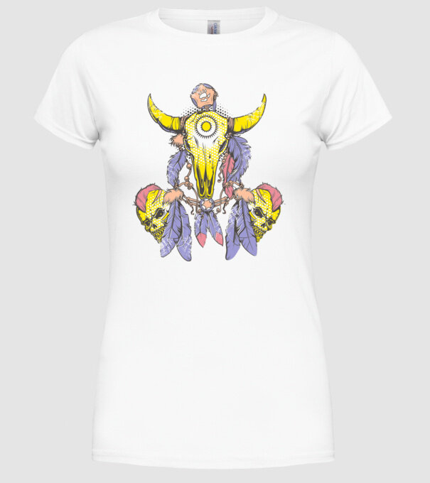 Hunter Talisman model alb pe tricou