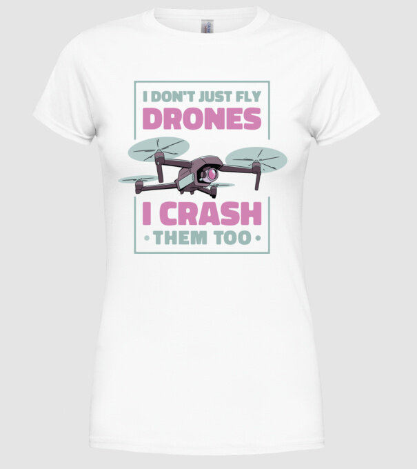 Tricou drone model alb pe tricou