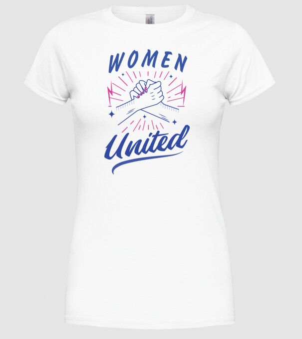 Women United tricou Ziua Femeii model alb pe tricou