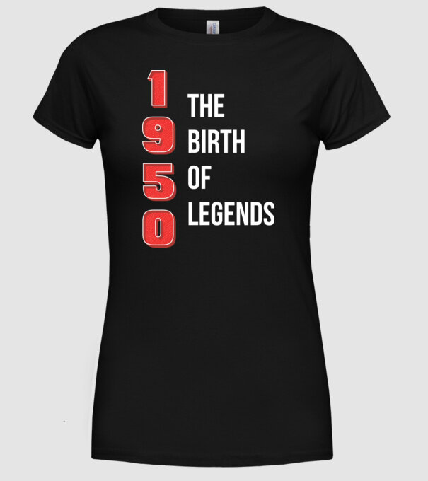 1950 the birth of legends model negru pe tricou