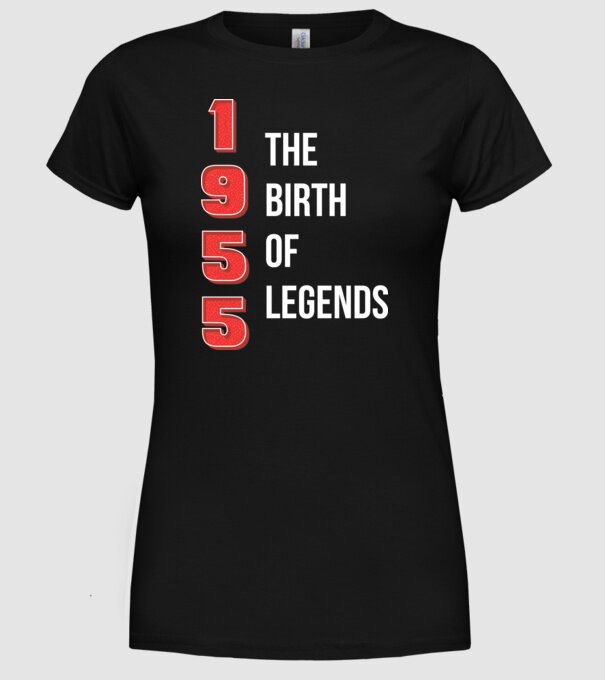 1955 the birth of legends model negru pe tricou